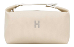 HERMES Bride a Brac Cotton Storage Bag, Toiletry Bag Large Women"s Ecru