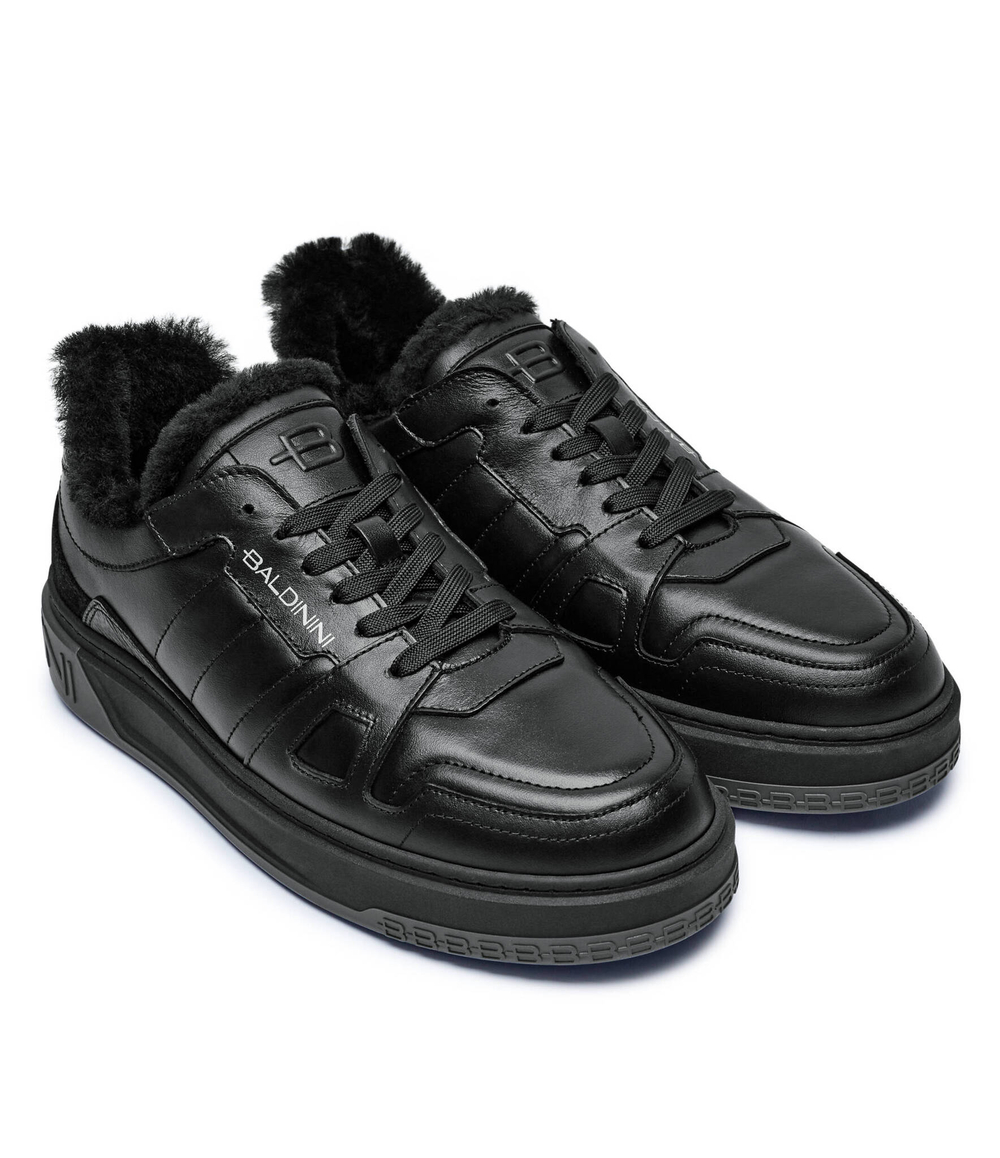 Кожаные кроссовки Baldinini - черный(U5B822A1VITE)