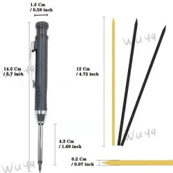 Маркировочная ручка (+ 6 запасных стержней по 2 мм) маркер столярный карандаш столярный карандаш