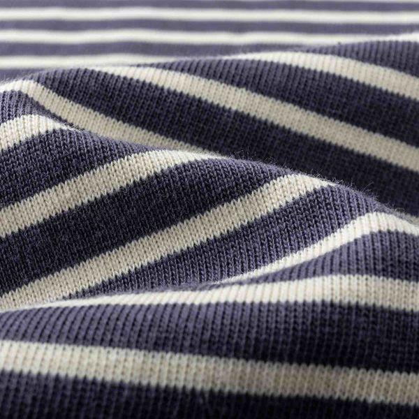 Футболка Stripe темно-фиолетовый / бежевый - фото 5