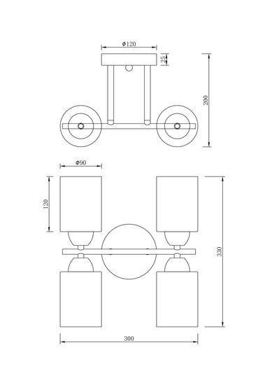 Люстра Freya FR5129PL-04W