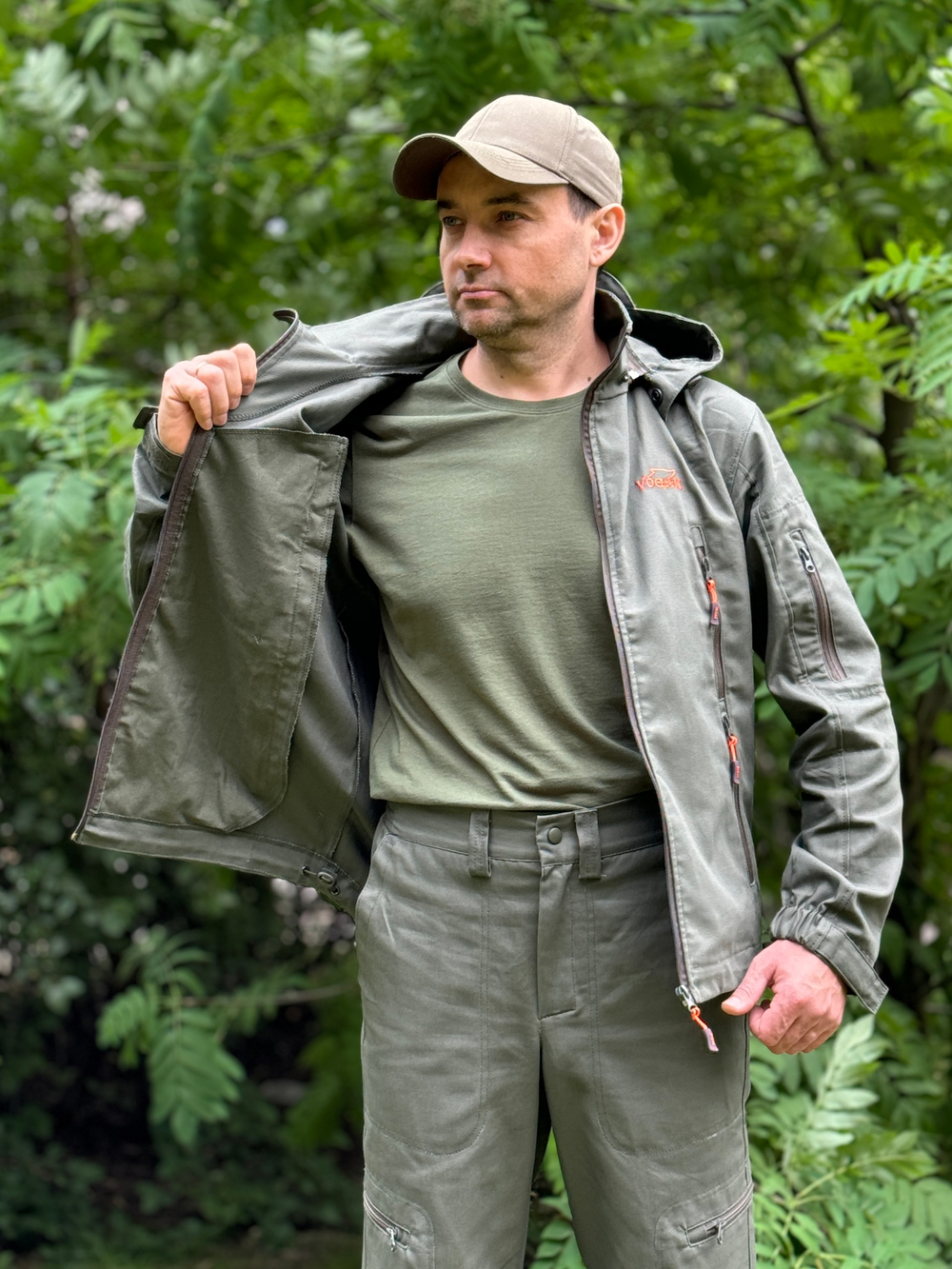 Летний костюм Форест — канвас 100% хлопок, Хаки