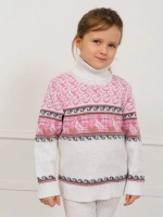 Свитер вязаный с горлом