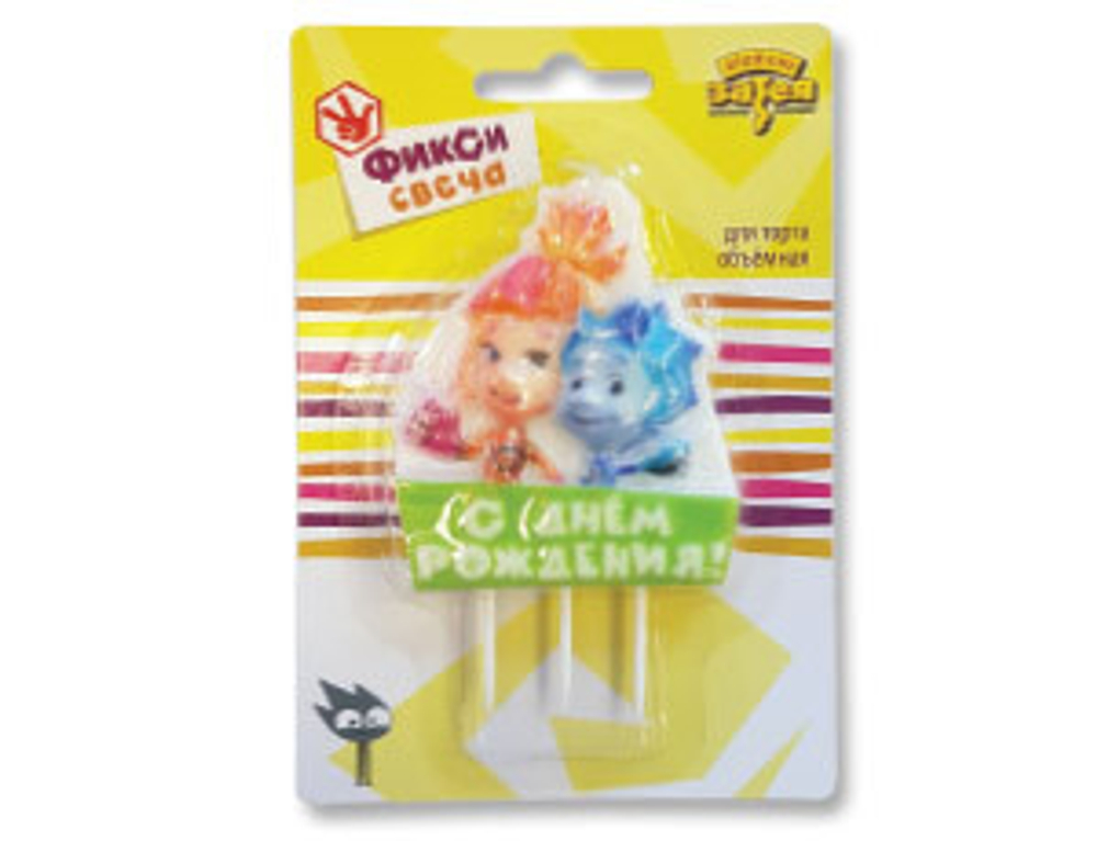Свеча д/торта Фиксики С ДР/G