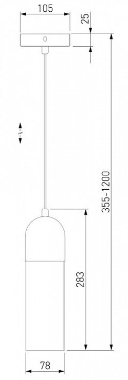 Подвесной светильник Eurosvet Airon 50180/1 дымчатый