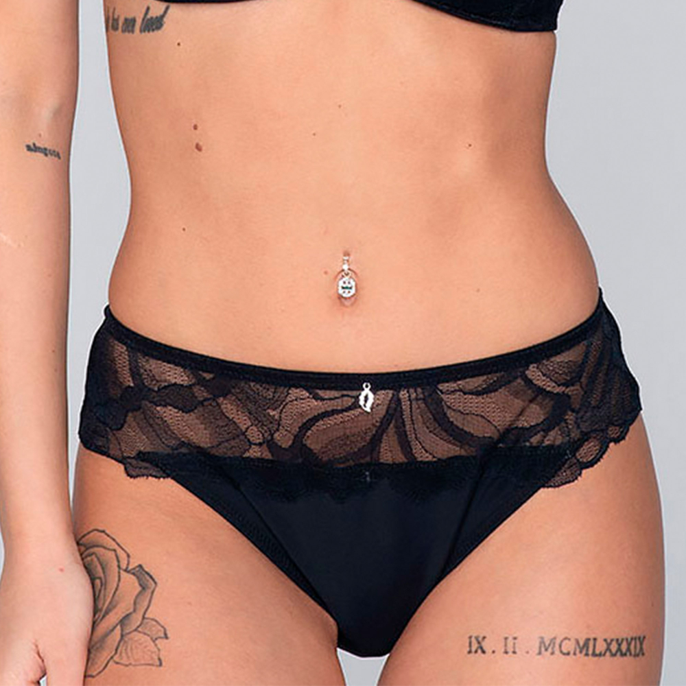 Женские трусы брифы черные LUNA SPLENDIDA MELODY 24242