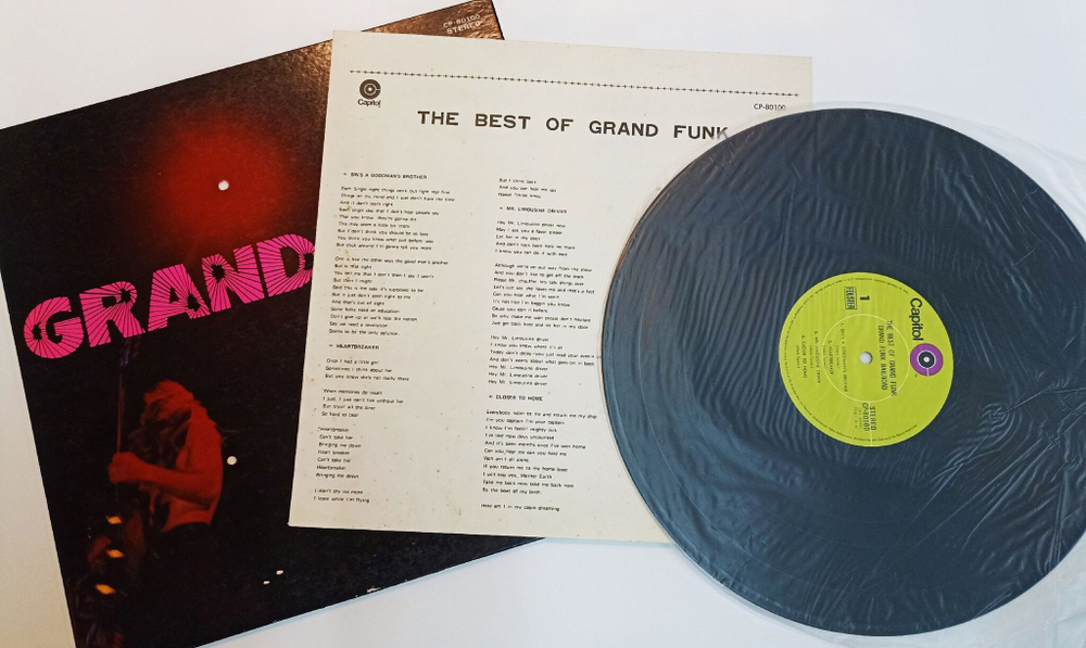 Винтажная виниловая пластинка LP Grand Funk The Best Of Grand Funk (Japan 1971)