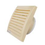 Сверхтонкий вентилятор для ванн ММ 100 квадратный 60 м³/час с обратным клапаном кремовый