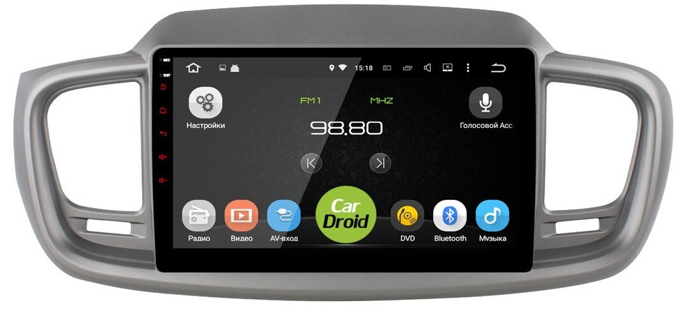 Магнитола для KIA Sorento Prime 2015+ (UM) - Roximo RM-2317 Android 12, 8-ядер, 4/64Гб, SIM-слот