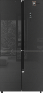 Холодильник (Side-by-Side) Weissgauff WCD 450 Inox Glass NoFrost Inverter (q)