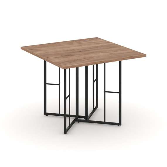 Rift Direct Стол переговорный RF.SPRG-001 Дуб Табак/Металл Черный 980*980*750