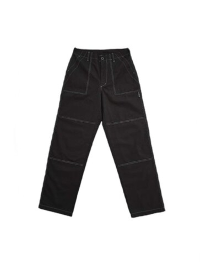 Брюки THE BAD FRIENDS Blade Run рип стоп черный белая отстрочка