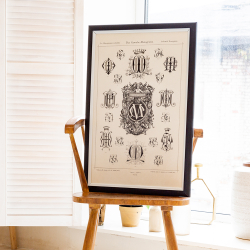 Арт-постер Объект мечты Монограмма 34