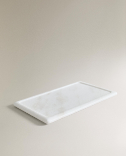 Zara Home поднос, мрамор, молочный