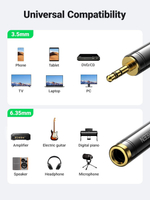 Переходник Audio 3.5mm - Audio 6.35mm UGREEN 60711
