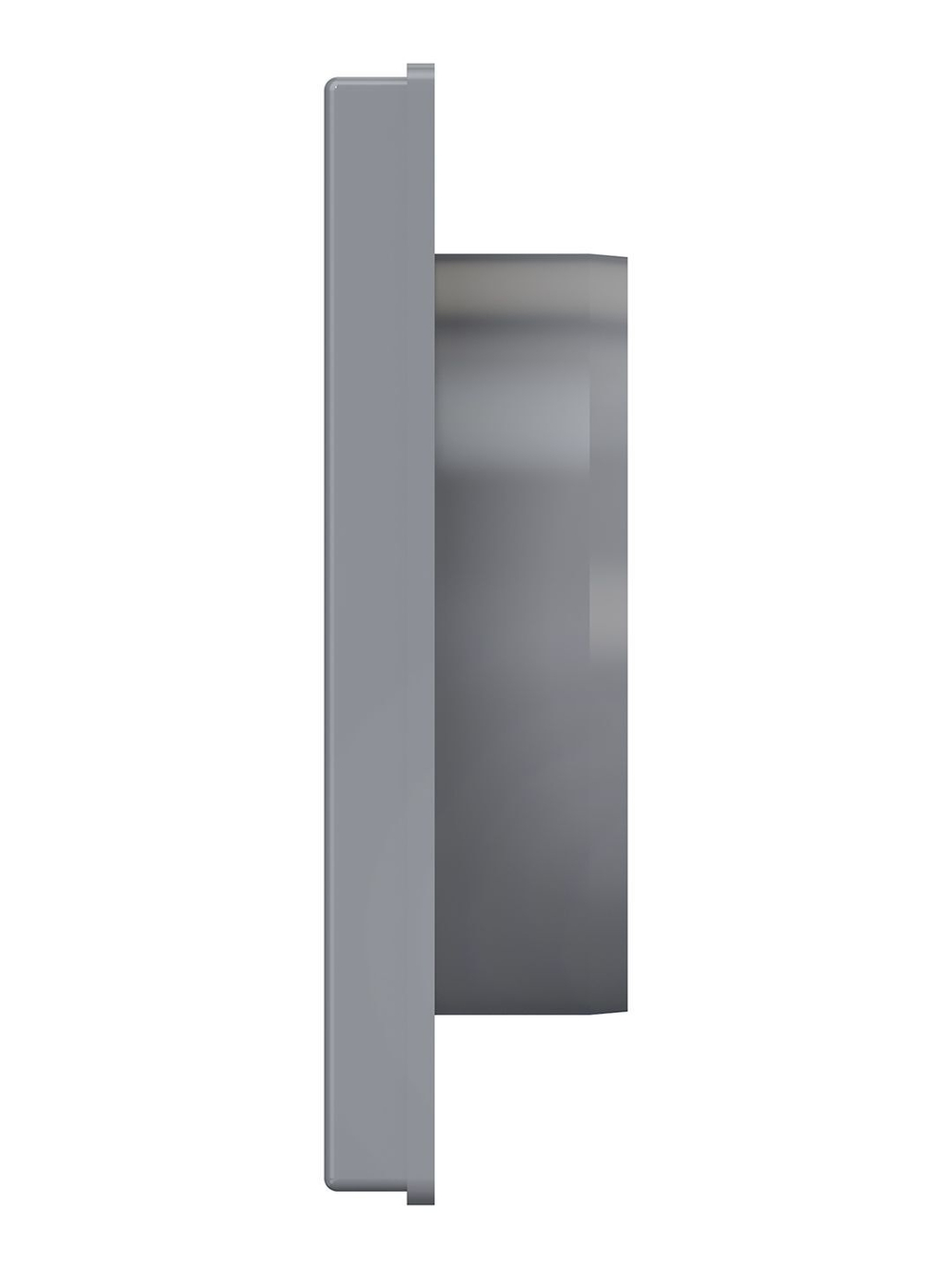 Выход стенной КФ фланец D100 жалюзи 150x150 ASA Gray ERA