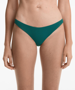 OYSHO Трусы-бикини с V-образным вырезом средней длины, зеленый