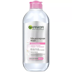 GARNIER Мицеллярная вода 3 в 1 с глицерином и П-анисовой кислотой, для всех типов кожи Skin Naturals, 400 мл
