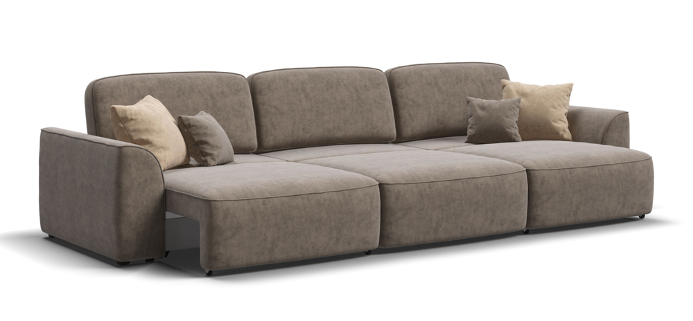 Диван Кинг Макс Велюр Велюр Роял тауп