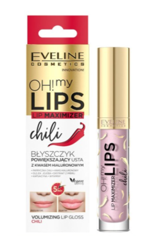 Eveline Блеск для увеличения объёма губ - "чили" серии Oh! My Lips – Lip Maximizer, 4,5мл