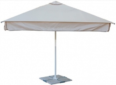 Зонт Митек 3,0х3.0 м с воланом (стальной каркас с подставкой, стойка 50мм, 4 спицы 25х25мм, тент OXF 300D) порошковая краска