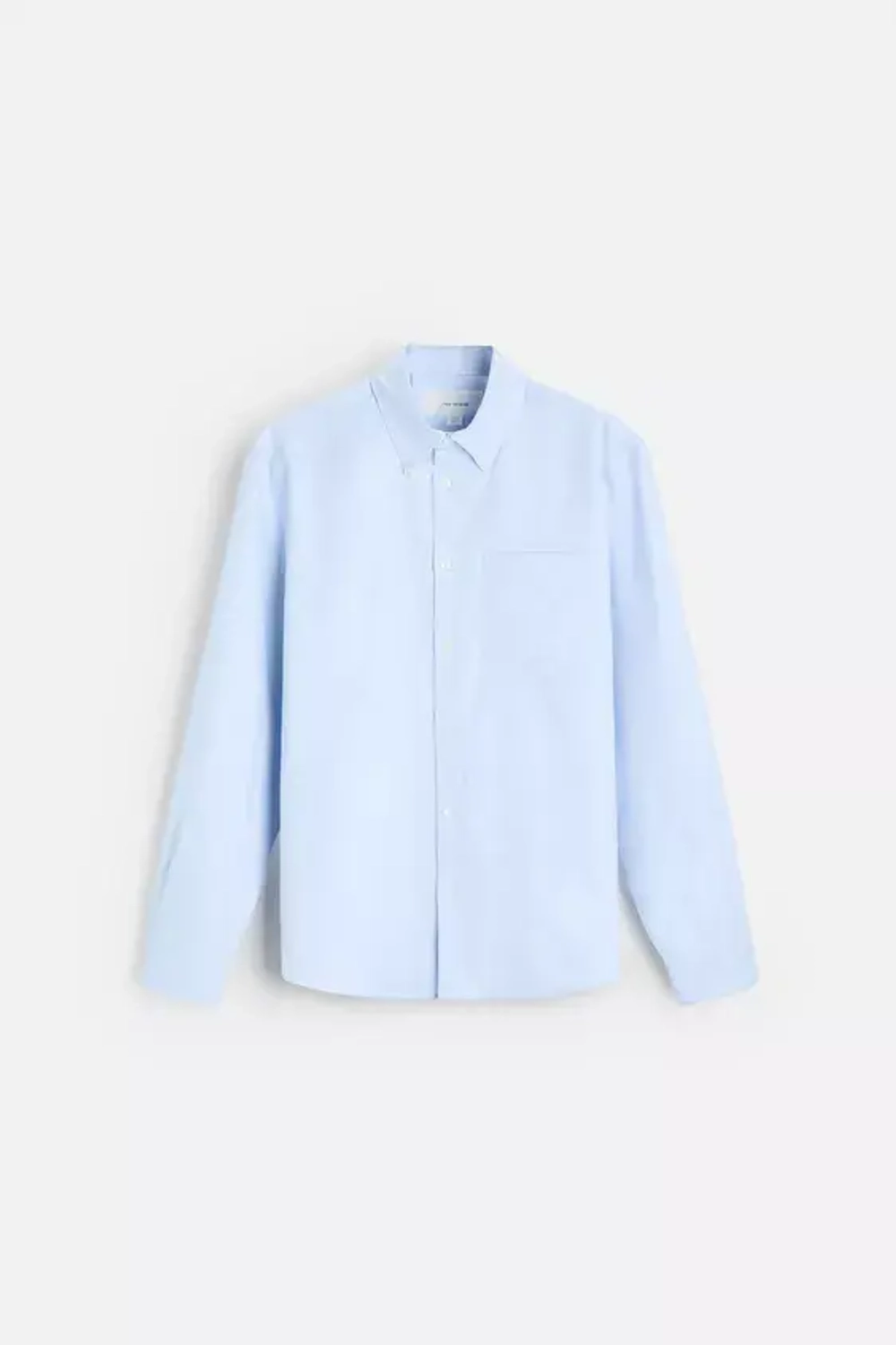 ZARА РУБАШКА ОКСФОРД, НЕБЕСНО-ГОЛУБОЙ