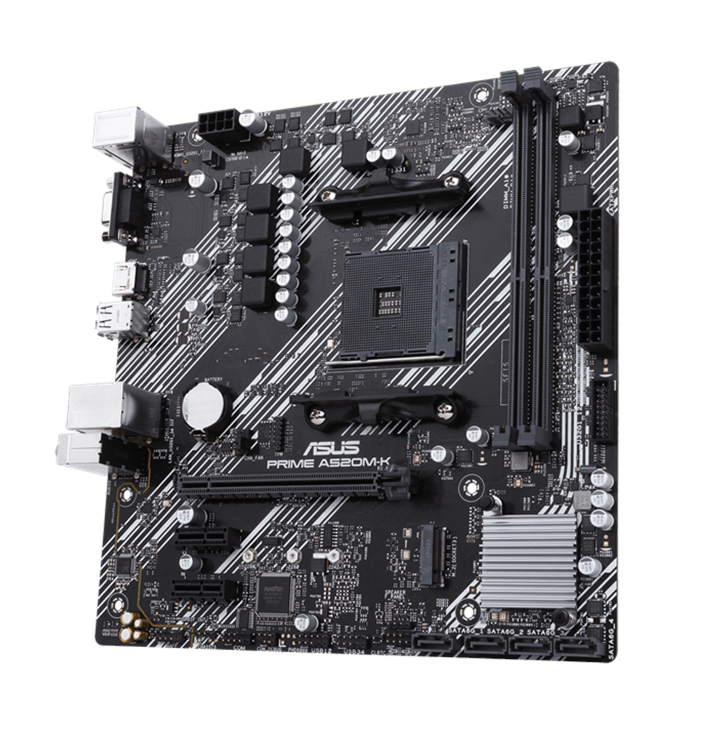 Материнская плата ASUS PRIME A520M-K AMD A520 AM4 2xDDR4 4xSATA3 RAID M.2 D-Sub HDMI mATX