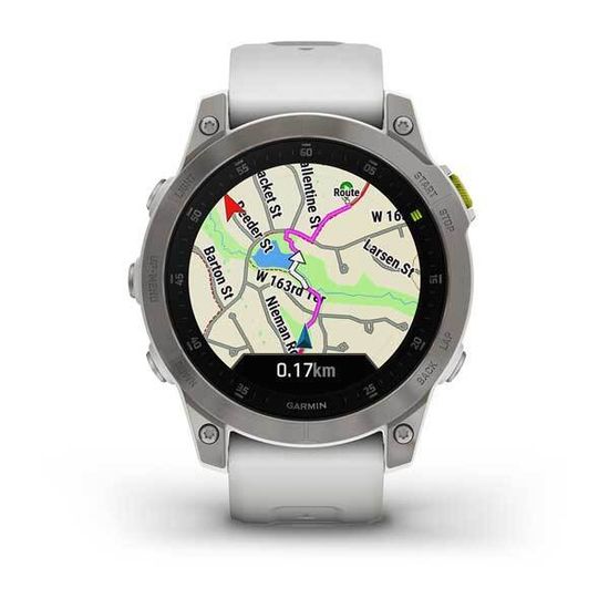 Умные часы Garmin Epix (Gen 2) Sapphire титановый белый
