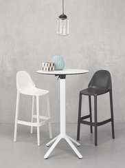 Барный стул Piu, белый