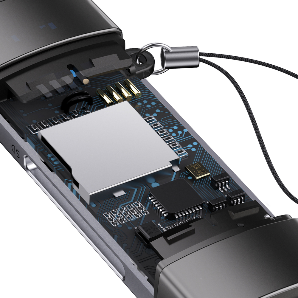 Кардридер Baseus Airjoy USB-A & USB-C - SD/TF/microSD