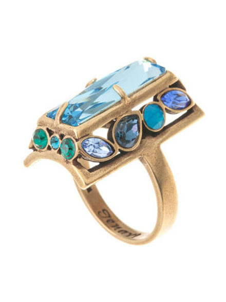 "Донизети" кольцо в бронзовом покрытии из коллекции "Террацио" от Jenavi