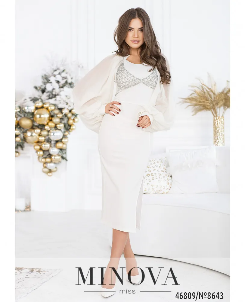 Платье 8643-молоко Minova