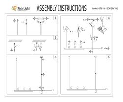 Kink Light 07618-150,19 Люстра Рия черный L150