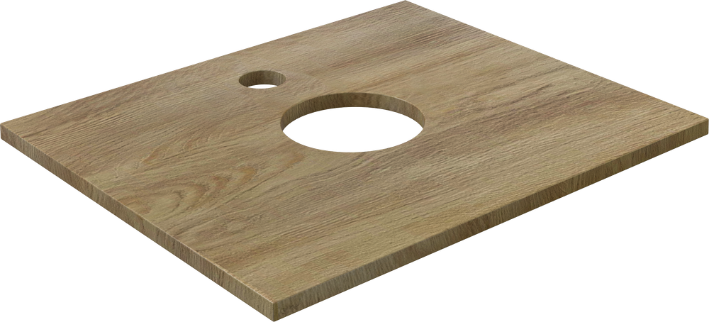 Мебель для ванной комнаты DIWO Элиста 60 светлое дерево, с раковиной Moduo 40 RING