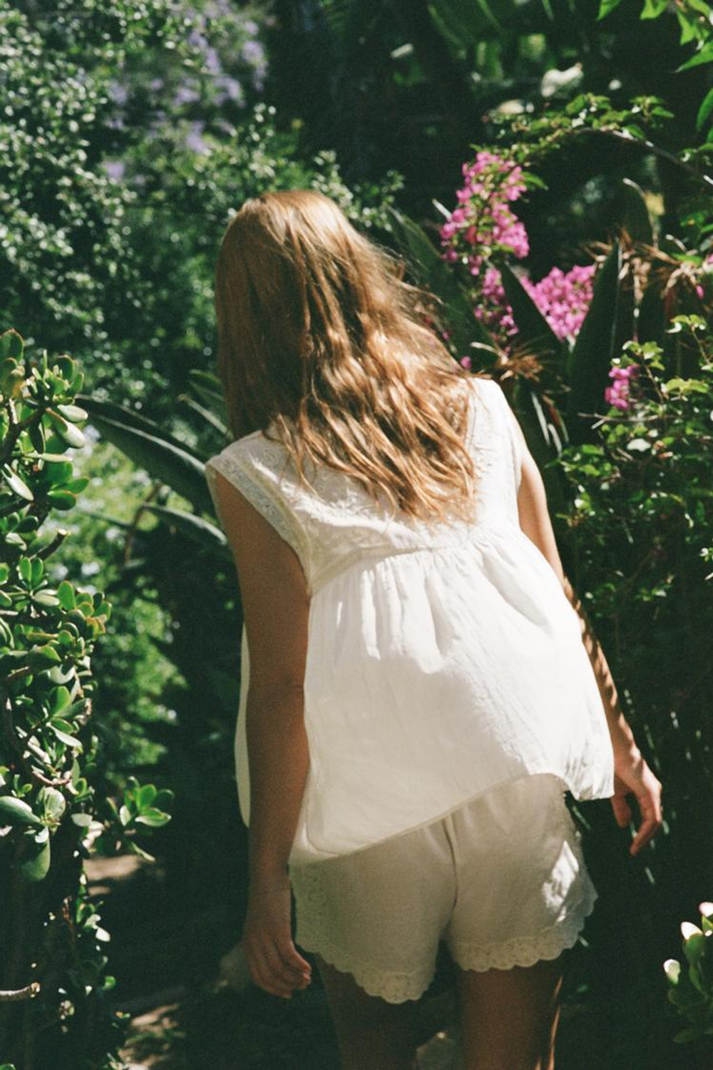 ZARA ТОП С КРУЖЕВОМ И ВЫШИВКОЙ - LIMITED EDITION, ЖЕЛТОВАТО-БЕЛЫЙ