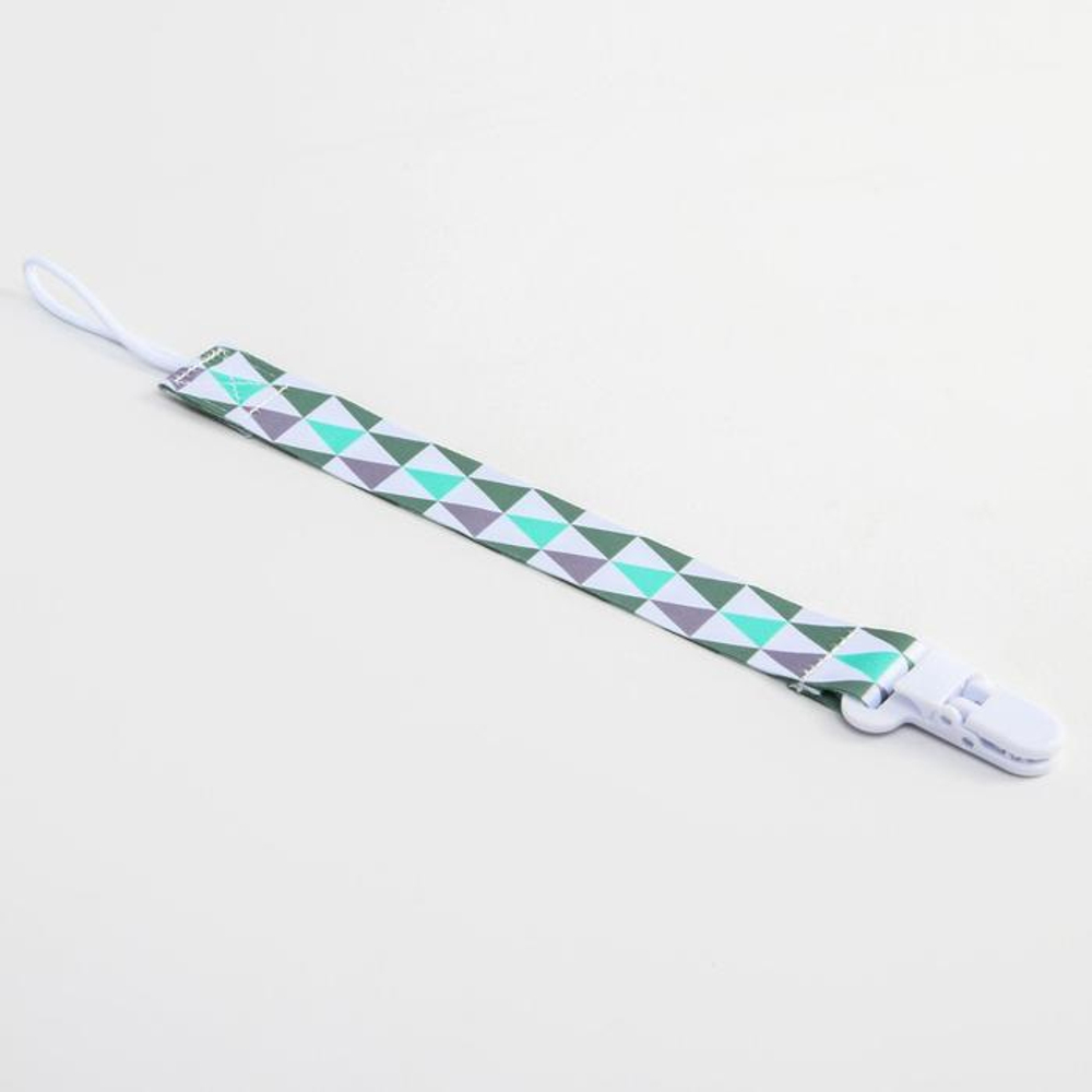 5421488 Держатель для соски - пустышки на ленте «Геометрия»