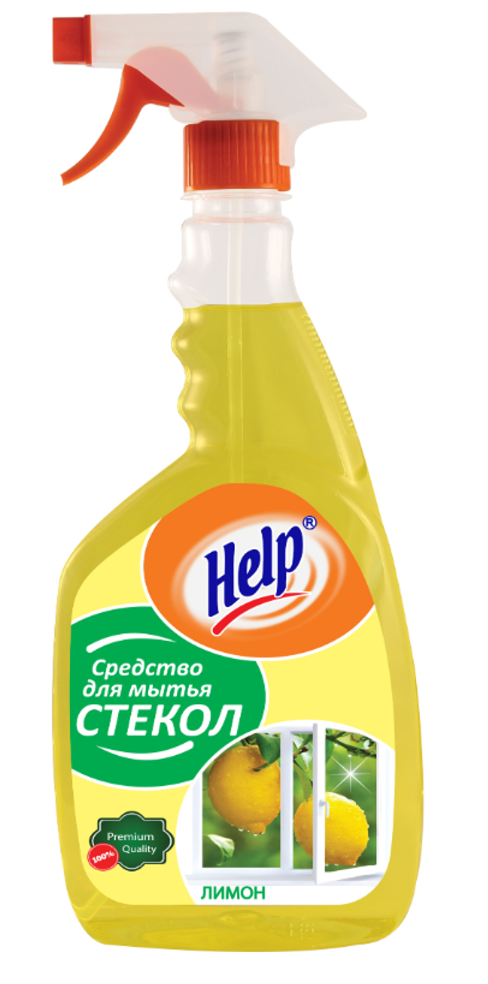 Help Средство д/ стекол КУРОК Лимон 750 мл 6 *12 / 132 / 660