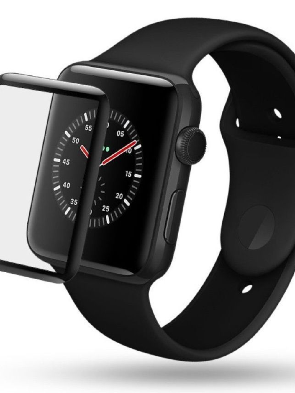 Защитное стекло Apple Watch (42mm) 3D Black Zibelino