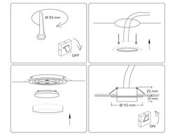 Ambrella Светильник встраиваемый GX53 Acrylic tech TN5225