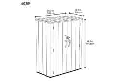 Ящик-шкаф WoodLook, 1500 л, коричневый