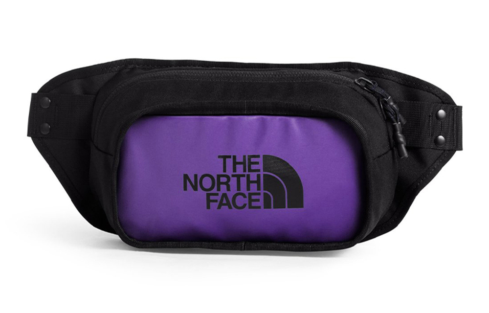 THE NORTH FACE 4.3L Fanny Pack Outdoor Bag Nylon Fabric Black Purple Unisex