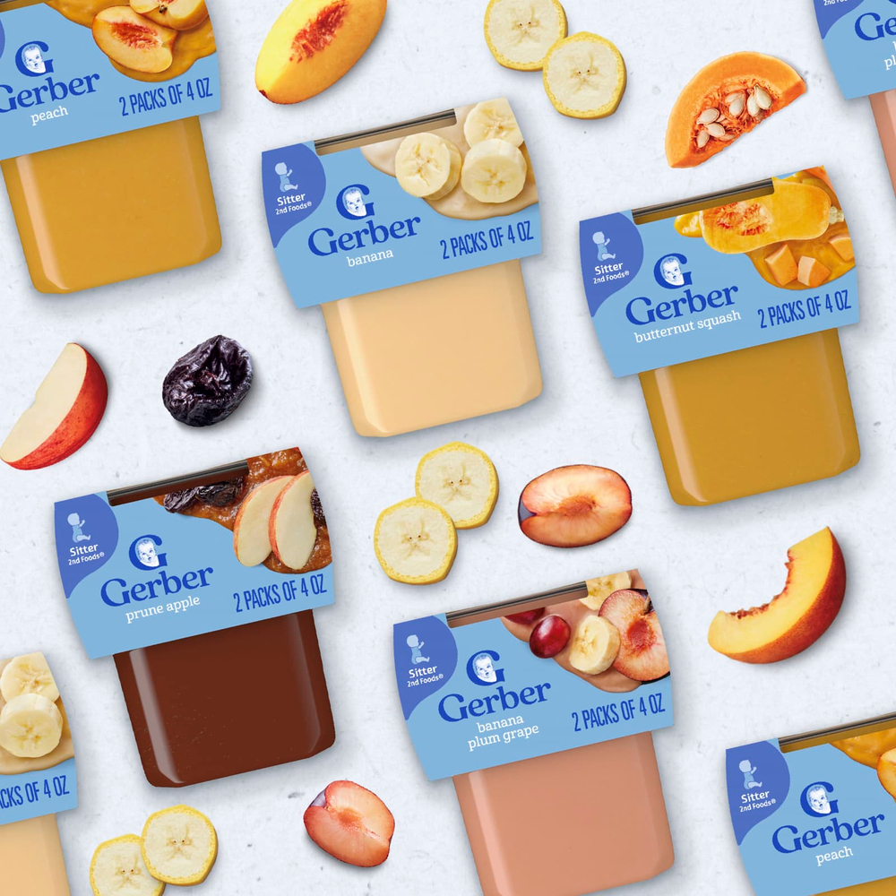 Gerber, 2nd Foods®, Sutter, персик, 2 упаковки по 113 г (4 унции)