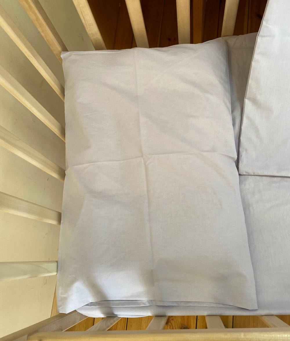 Комплект постельного белья 3х предметный (гладкокрашенный поплин) серый