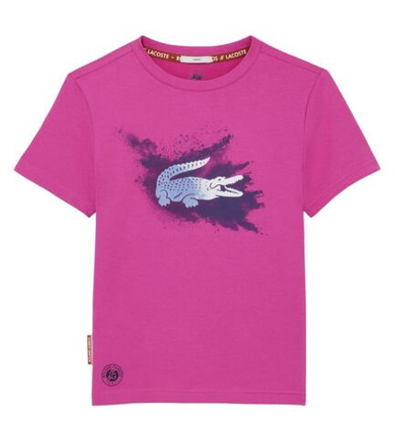 Детская теннисная футболка Lacoste Kids Roland-Garros Edition Jersey Tennis