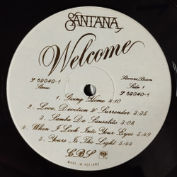 Винтажная виниловая пластинка LP Santana Welcome (Holland 1973)