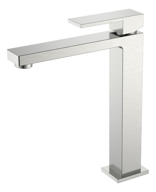 Boheme Смеситель для умывальника высокий Qubic Brushed Nickel