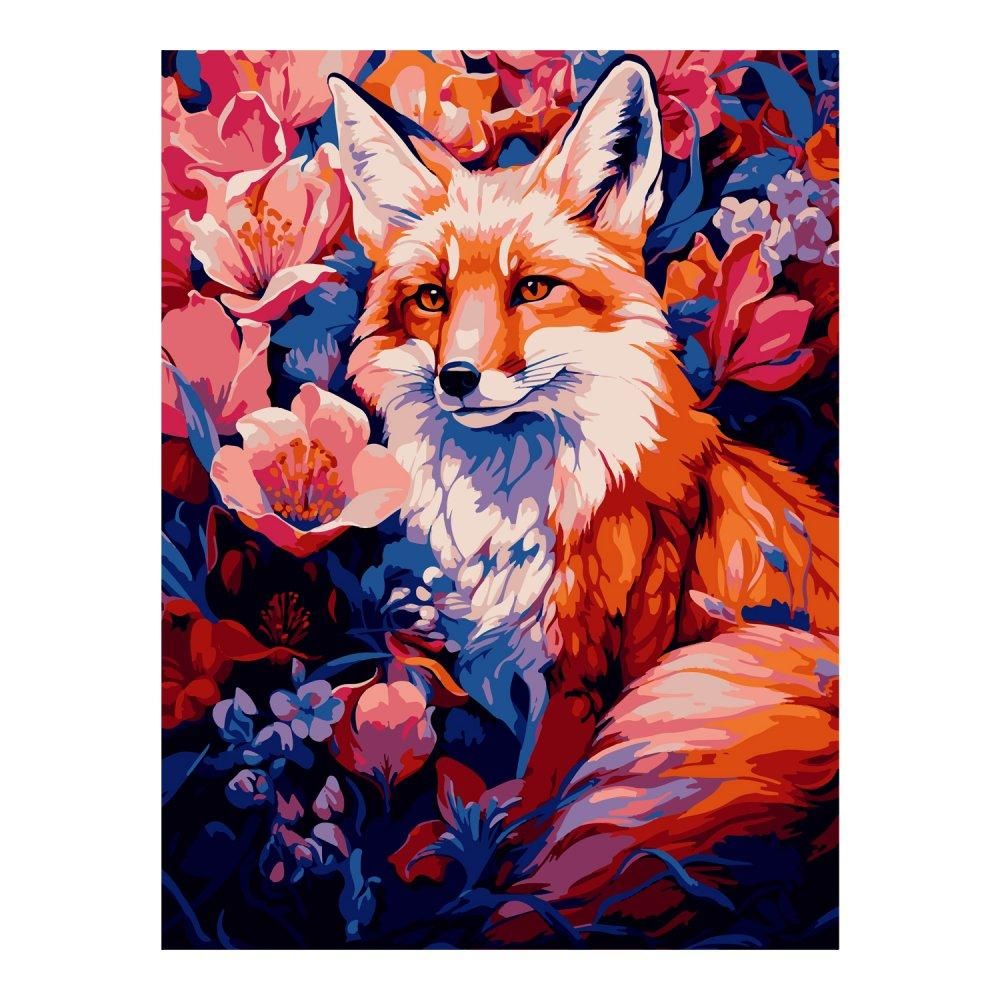 Картина по номерам 28,5*38см "В цветах" (Lori)