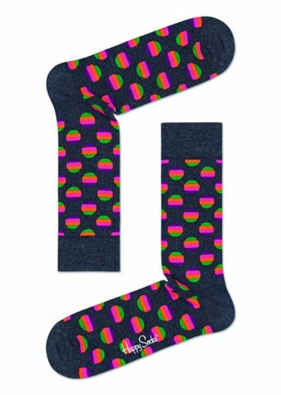 Носки унисекс Sunrise Dot Sock в полосатый горох (Размер: 25) (Цвет: серый)