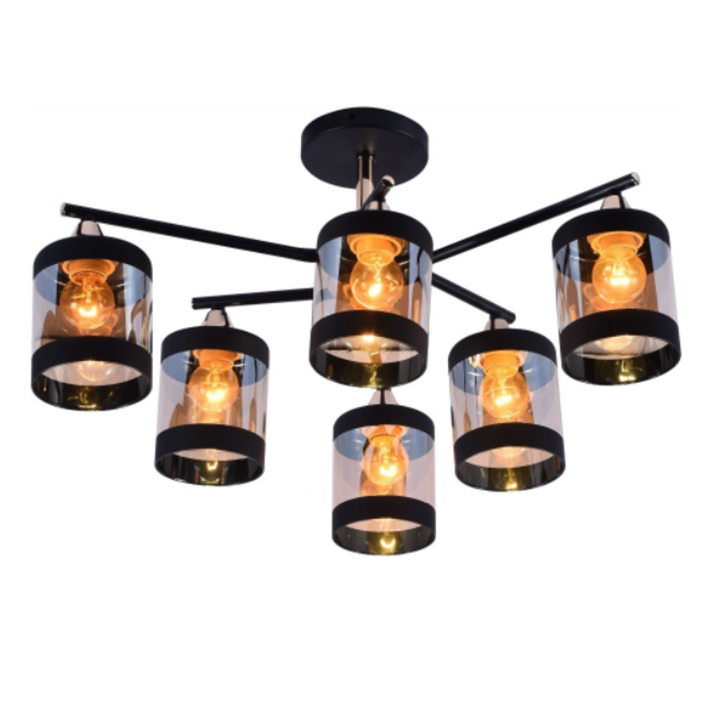 Потолочная люстра Mirastyle MH-10146/6B MBK+GD