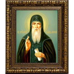 Савва Печерский Преподобный. Икона на холсте.